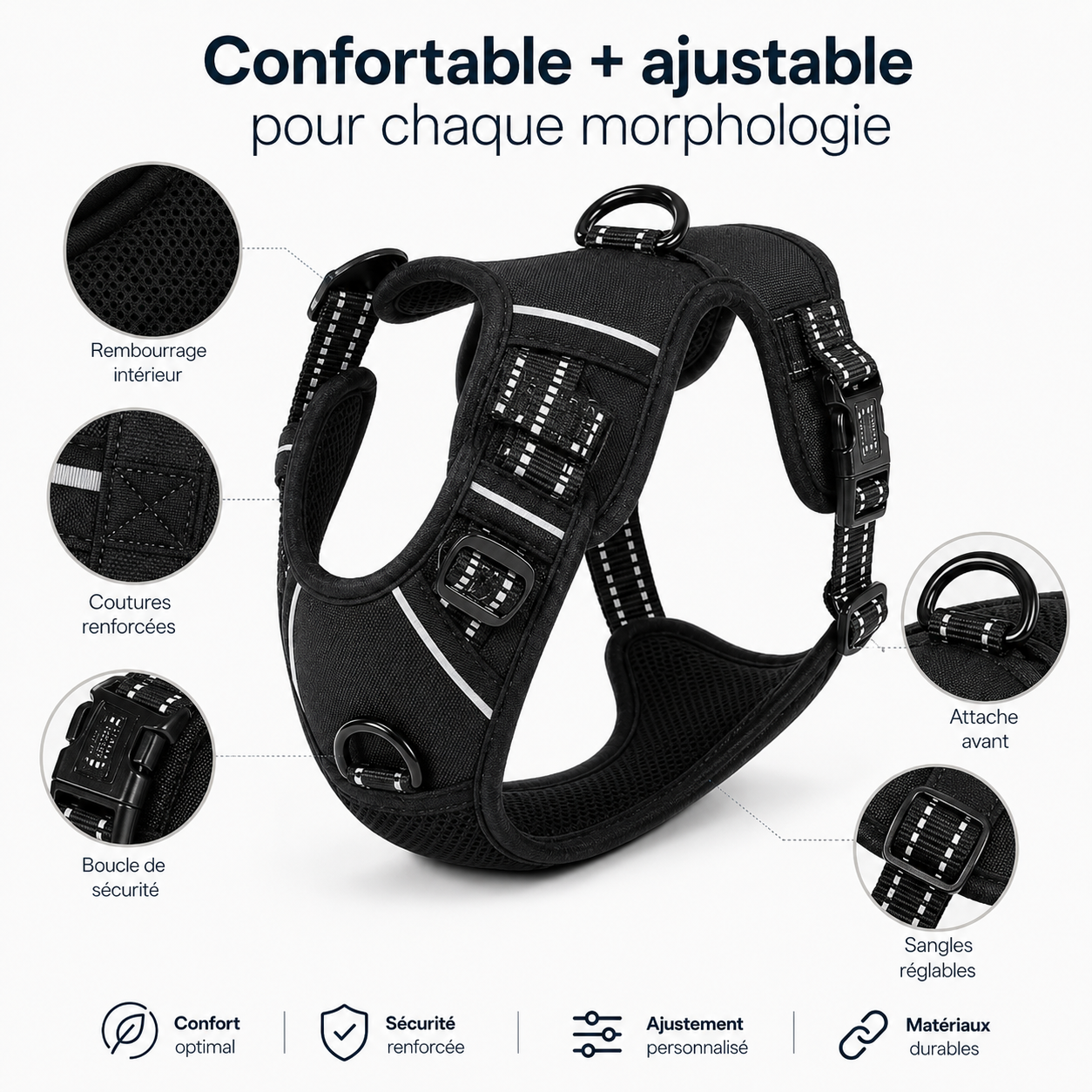 Harnais Anti-traction Chien