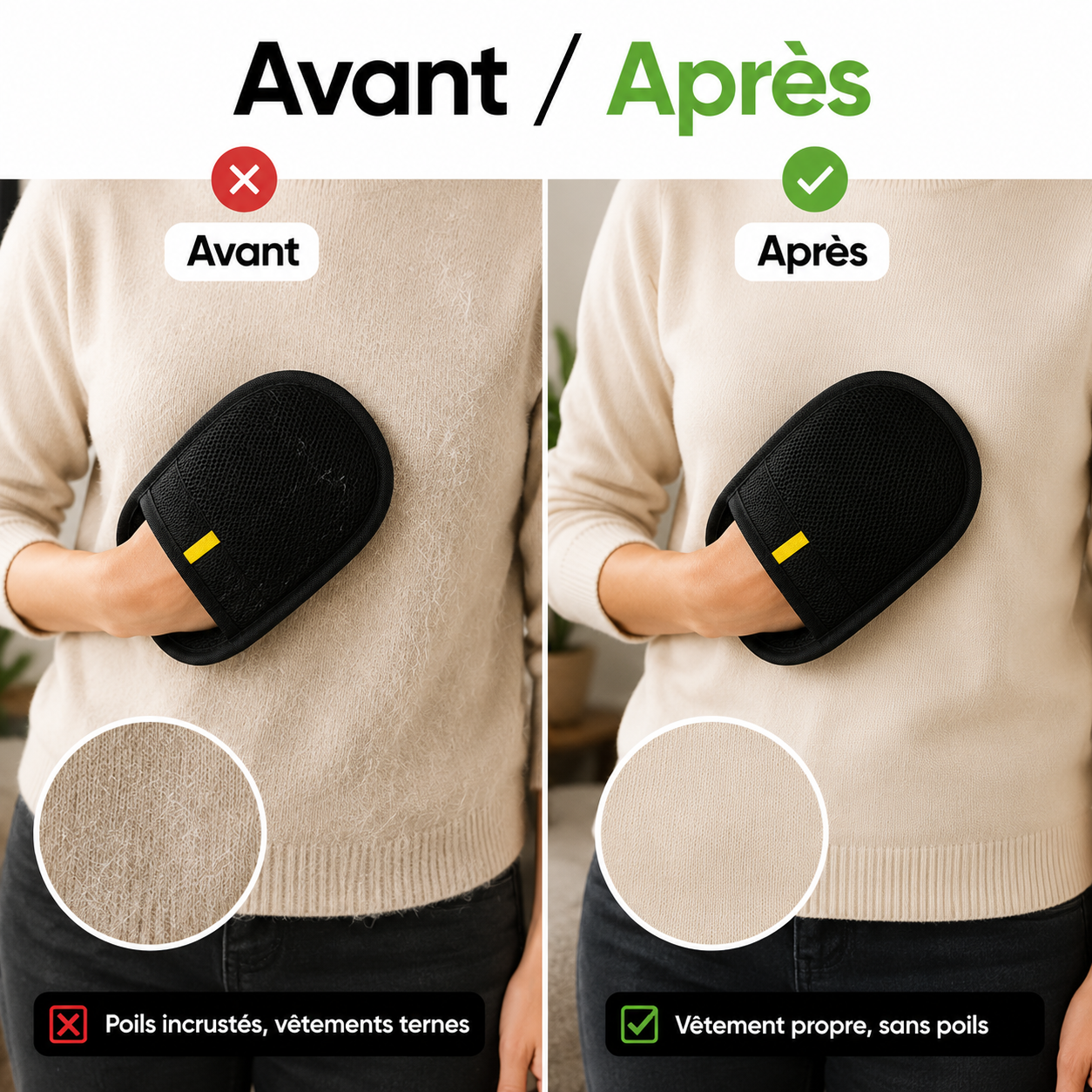 Gant Attrape Poils Chien & Chat