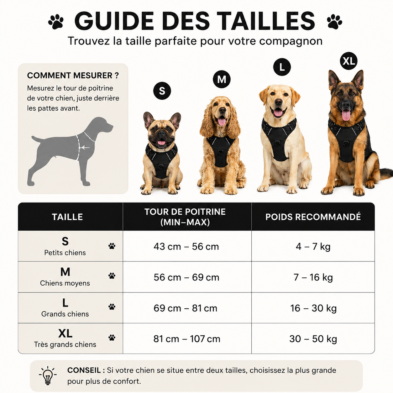 Harnais Anti-traction Chien